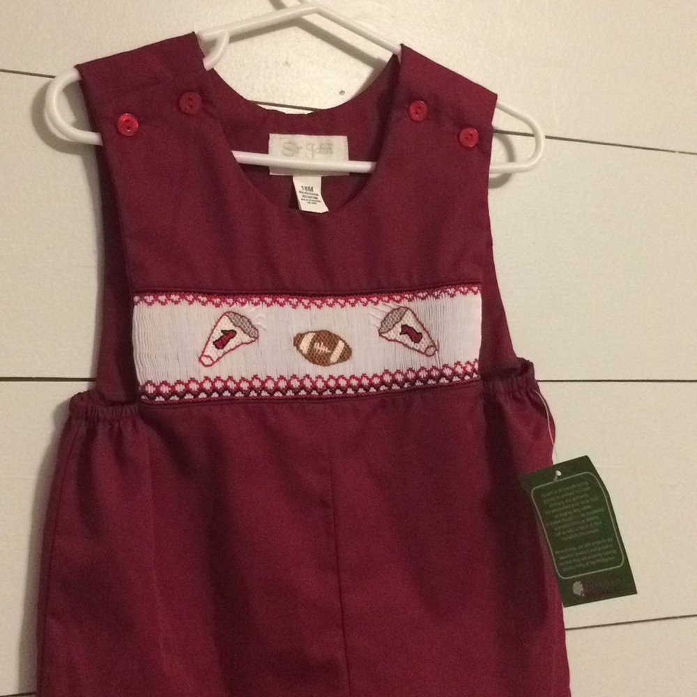18m baby boy football smock